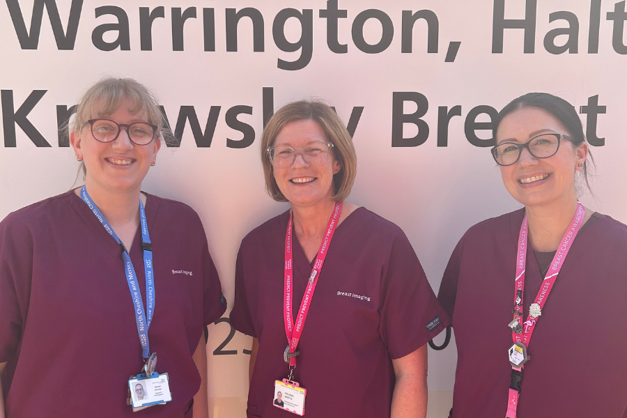 Breast Screening Team step out for patients at Widnes parkrun