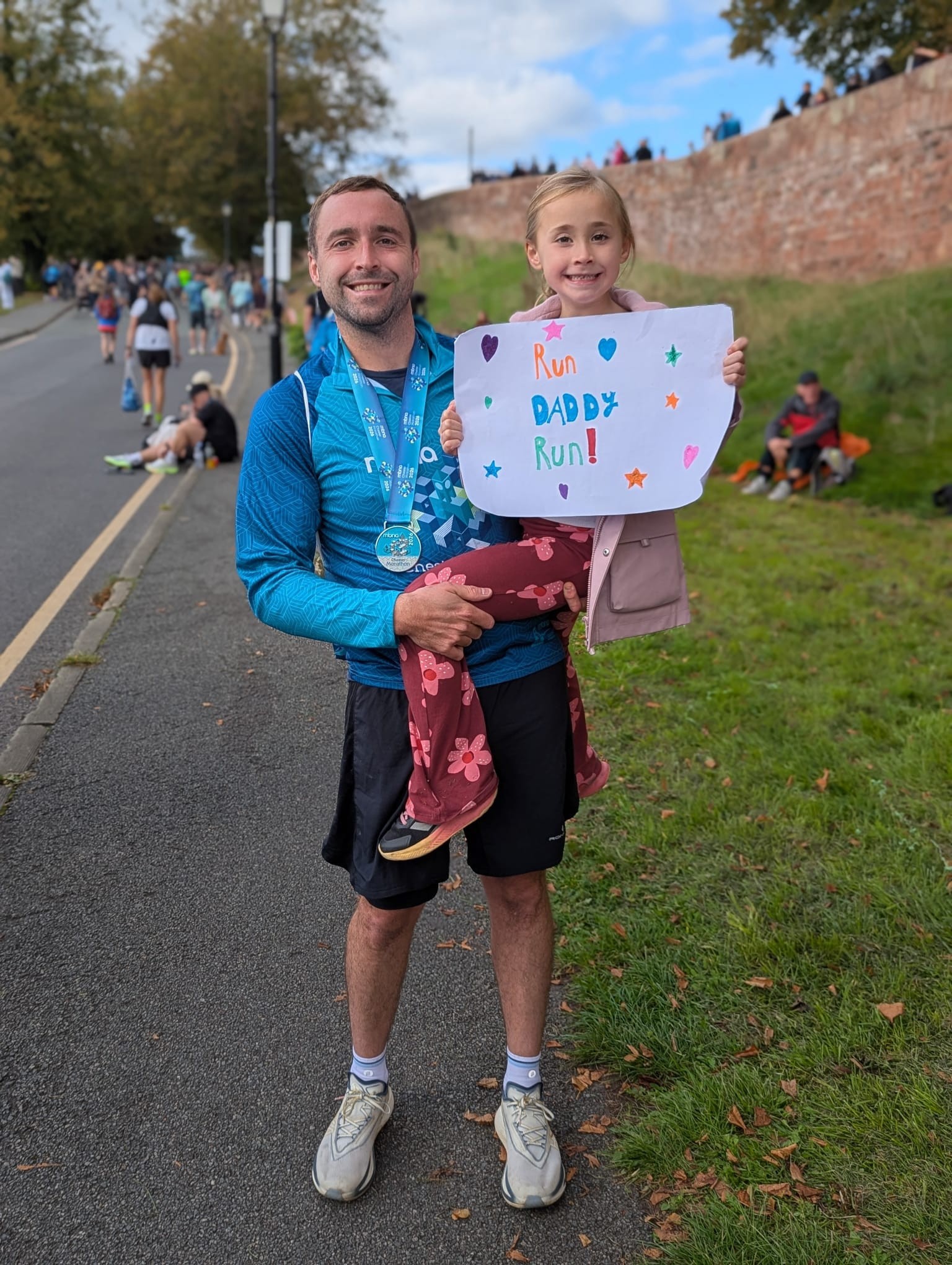 Mike with his daughter