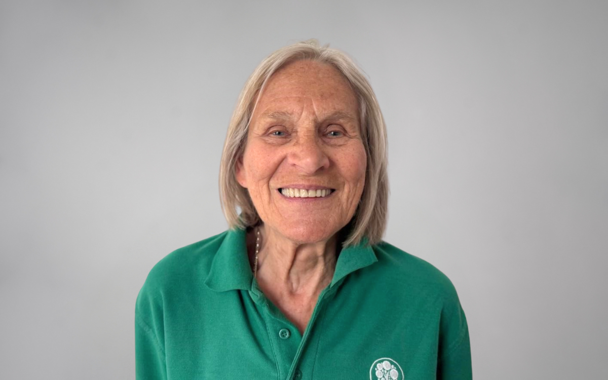 Garden crew volunteer, Pam Pollard.