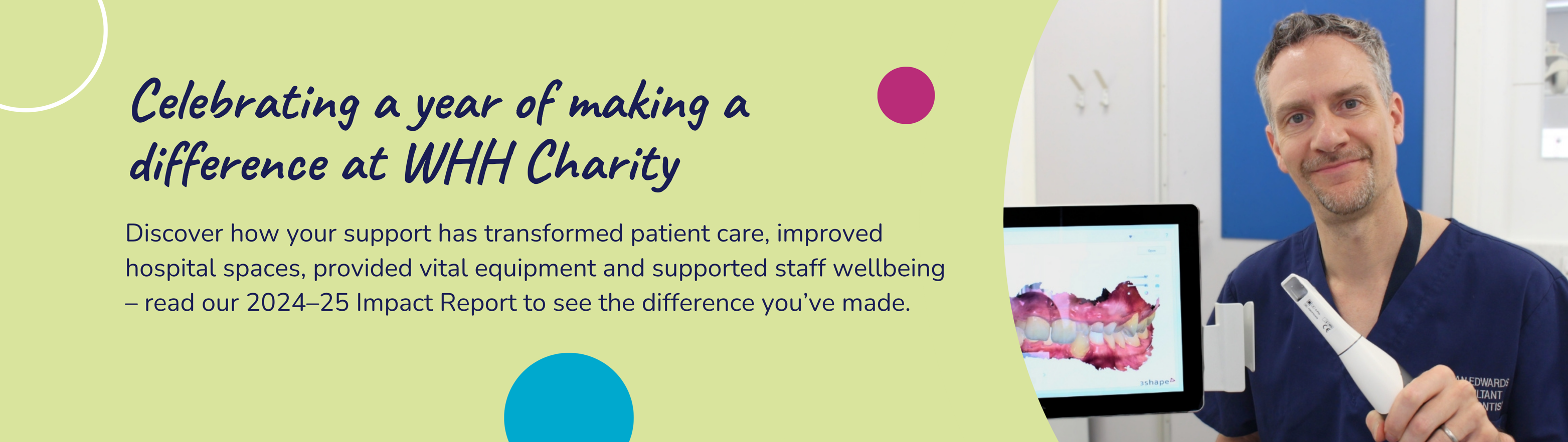 Decorative impact report banner