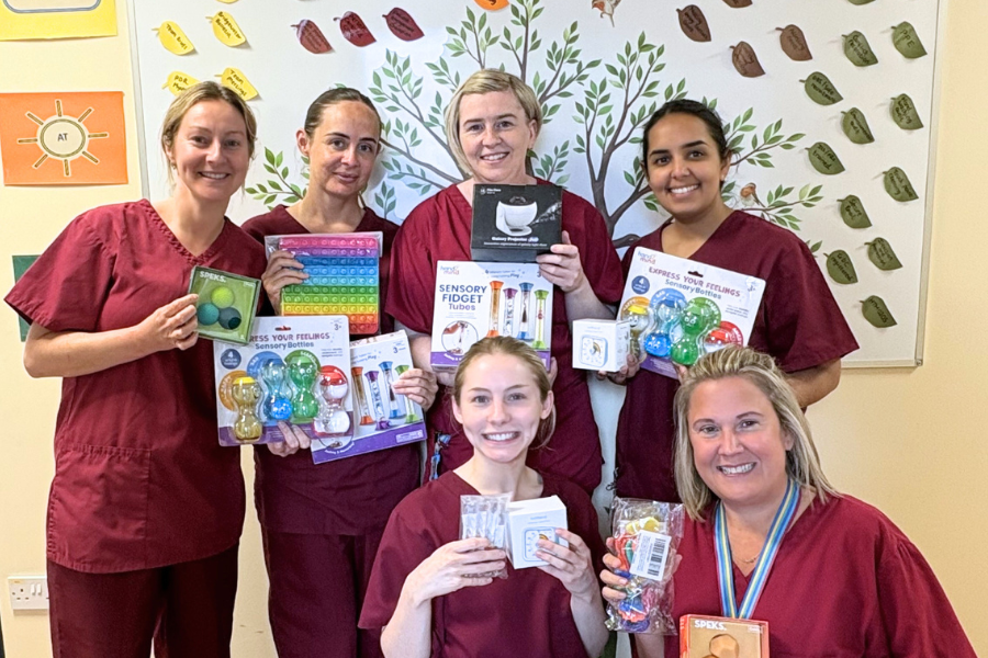 Sensory toys making a big difference for young patients