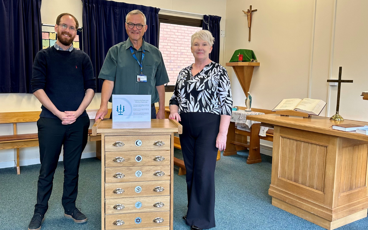 New multi faith cabinets enhance spiritual care at WHH