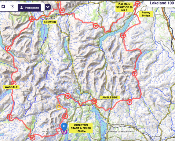 A map of the route.